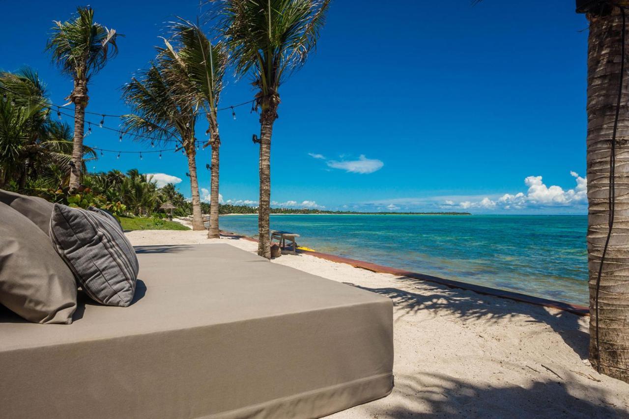 Beachfront Villa In Tankah Bay Tulum Exterior foto