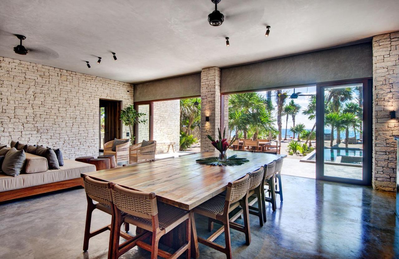 Beachfront Villa In Tankah Bay Tulum Exterior foto